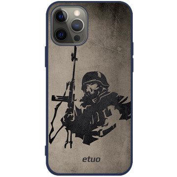 Phone case - casey Soft Flex Design - Military - Commando - navy blue