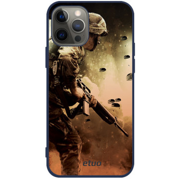 Phone case - casey Soft Flex Design - Military - Soldier - navy blue
