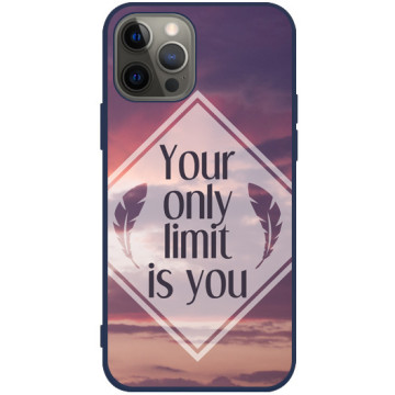 Phone case - casey Soft Flex Design - The sentence - No Limit - navy blue