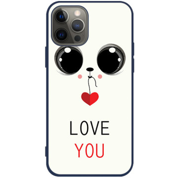 Phone case - casey Soft Flex Design - Valentine's Day - Sweet Eyes - navy blue