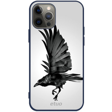 Phone case - casey Soft Flex Design - Wild Animals - Raven - navy blue