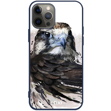 Phone case - casey Soft Flex Design - Wild Animals - Watercolor Buzzard - navy blue