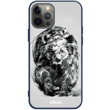 Phone case - casey Soft Flex Design - Wild Animals - Graphic Bears - navy blue