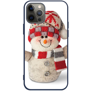 Phone case - casey Soft Flex Design - Christmas gift - Snowman - navy blue