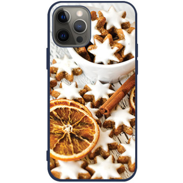 Phone case - casey Soft Flex Design - Christmas gift - Gingerbread - navy blue