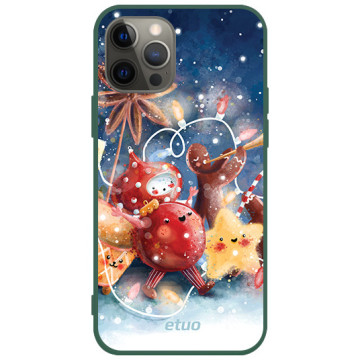 Etui na telefon - casey Soft Flex Design - Merry Christmas - Anna Maria Draws Christmas orchestra - zielony