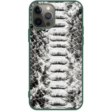 Phone case - casey Soft Flex Design - Animal Pattern - Monochrome snake - green