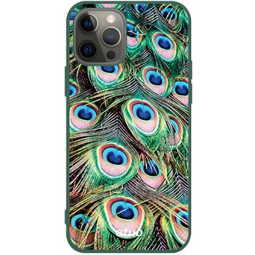 Phone case - casey Soft Flex Design - Animal Pattern - Peacock eye - green