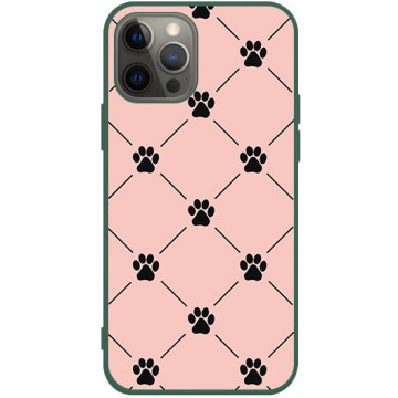 Phone case - casey Soft Flex Design - Case with cat - Cat feet - green