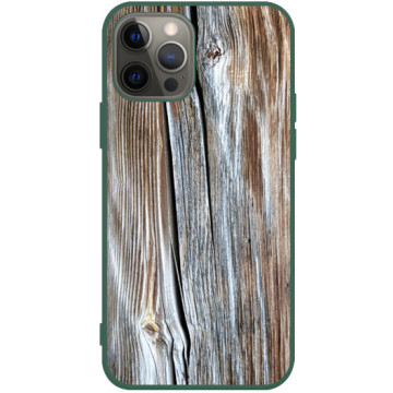 Phone case - casey Soft Flex Design - Wood - Natural wood - green