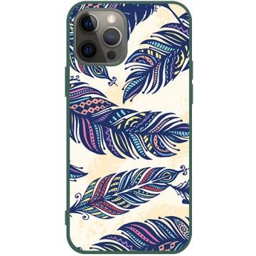 Phone case - casey Soft Flex Design - Folk & Dreamcatcher - Feathers ethno - green