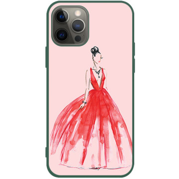 Phone case - casey Soft Flex Design - Fashion - Red dress - green