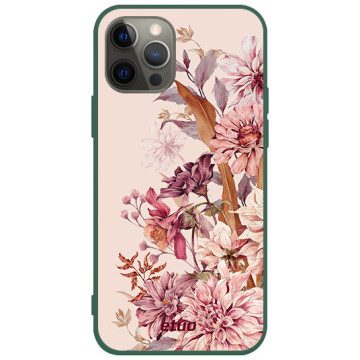 Etui na telefon - casey Soft Flex Design - Flora - Kasiags Beige Flora Aesthetic - zielony