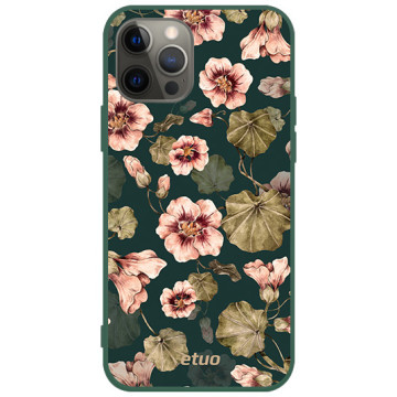 Etui na telefon - casey Soft Flex Design - Flora - Kasiags Flora Dark Pattern - zielony
