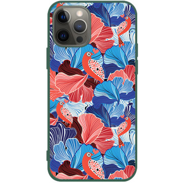 Phone case - casey Soft Flex Design - Floral Case - Flower leaves - green