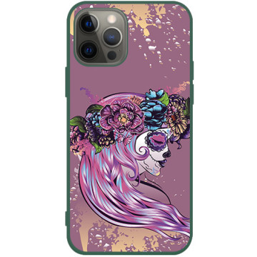 Phone case - casey Soft Flex Design - Floral Case - Folk flowers - green