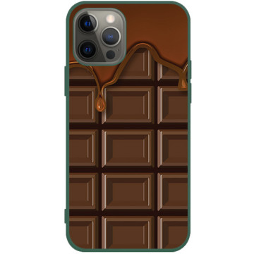 Phone case - casey Soft Flex Design - Food Porn - Melted chocolate - green