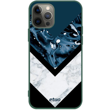 Phone case - casey Soft Flex Design - Chic Design - Symmetrical Navy Blue - green