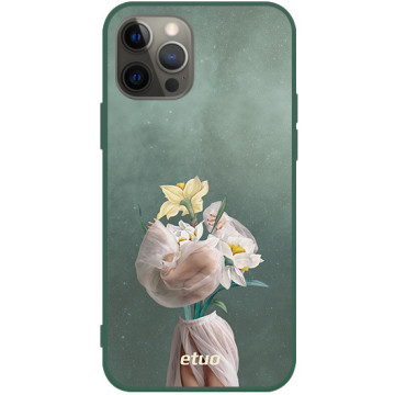 Etui na telefon - casey Soft Flex Design - Collages - Kamila Lenarcik Tulle flowers - zielony