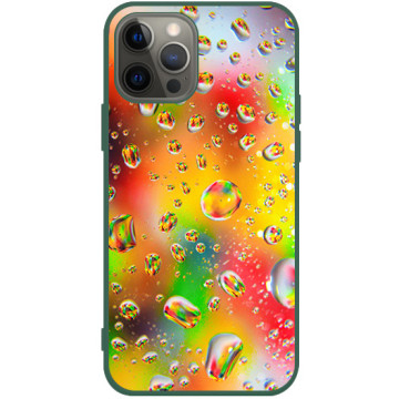 Phone case - casey Soft Flex Design - Gift for Children's Day - Rainbow drops - green