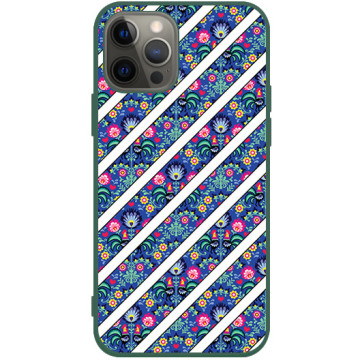Phone case - casey Soft Flex Design - Folk - People theme - green