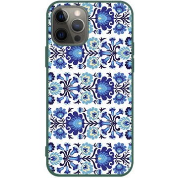 Phone case - casey Soft Flex Design - Folk - Lowicz flowers - green