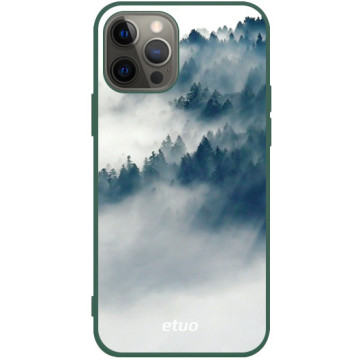 Phone case - casey Soft Flex Design - Natural - Mountain fog - green