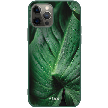 Phone case - casey Soft Flex Design - Natural - A drop of dew - green