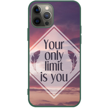 Phone case - casey Soft Flex Design - The sentence - No Limit - green