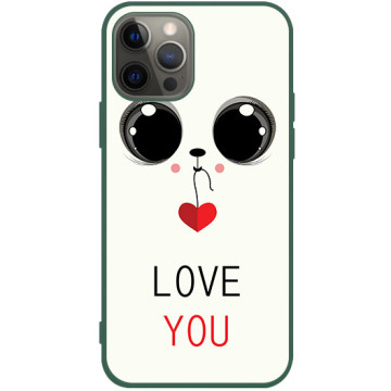 Phone case - casey Soft Flex Design - Valentine's Day - Sweet Eyes - green