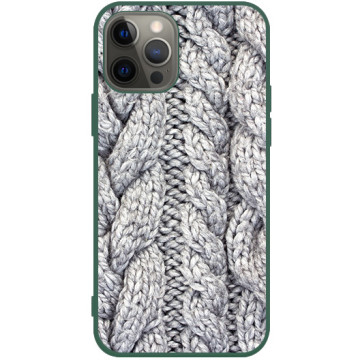 Phone case - casey Soft Flex Design - Winter - Thick sweater - green
