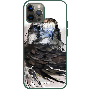 Phone case - casey Soft Flex Design - Wild Animals - Watercolor Buzzard - green