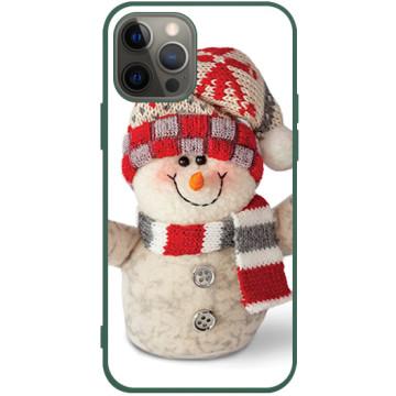 Phone case - casey Soft Flex Design - Christmas gift - Snowman - green