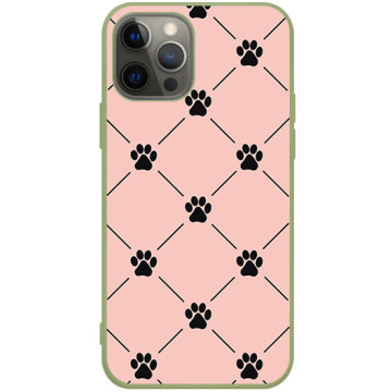 Phone case - casey Soft Flex Design - Case with cat - Cat feet - khaki