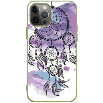 Phone case - casey Soft Flex Design - Folk & Dreamcatcher - Dreamcatcher - khaki