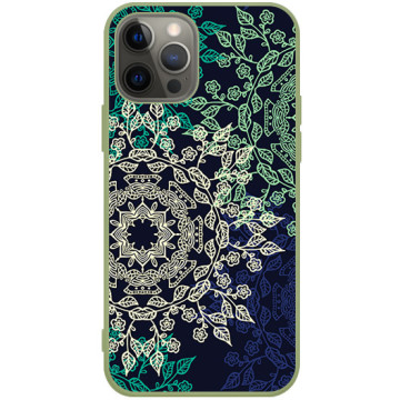 Phone case - casey Soft Flex Design - Folk & Dreamcatcher - Mandalas - khaki
