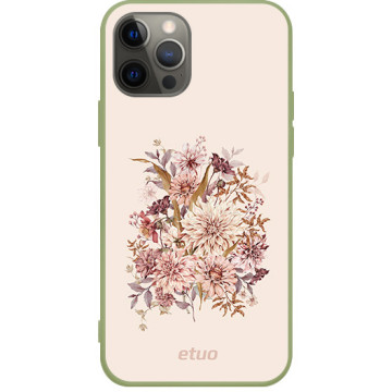 Etui na telefon - casey Soft Flex Design - Flora - Kasiags Flora Aesthetic - khaki