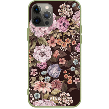 Etui na telefon - casey Soft Flex Design - Flora - Kasiags Dark Floral Romantic - khaki