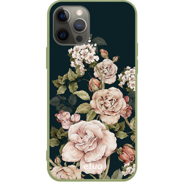 Etui na telefon - casey Soft Flex Design - Flora - Kasiags Roses Dark Flora - khaki