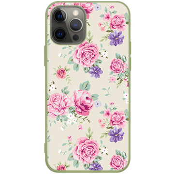 Phone case - casey Soft Flex Design - Floral Case - Small florets - khaki