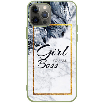 Phone case - casey Soft Flex Design - Chic Design - Boss Girl - khaki