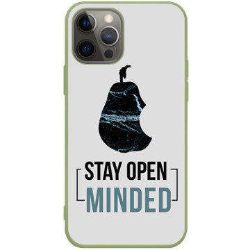 Phone case - casey Soft Flex Design - Chic Design - Open Mind - khaki