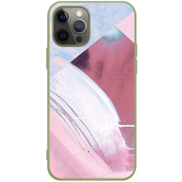 Phone case - casey Soft Flex Design - Chic Design - Blue Pink Fashion - khaki