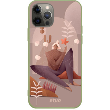 Etui na telefon - casey Soft Flex Design - Autumn melancholy - Sandra Chojecka A dream about autumn - khaki