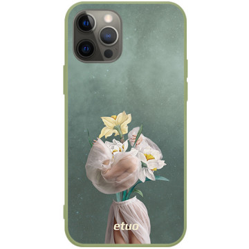 Etui na telefon - casey Soft Flex Design - Collages - Kamila Lenarcik Tulle flowers - khaki