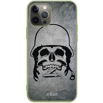 Phone case - casey Soft Flex Design - Military - Army skull - khaki