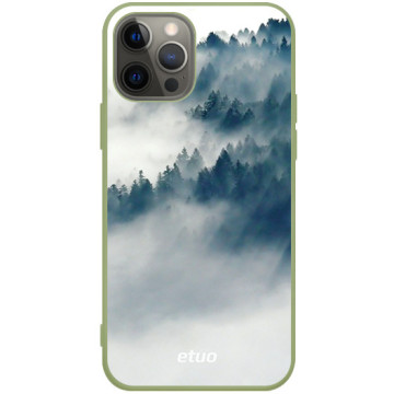 Phone case - casey Soft Flex Design - Natural - Mountain fog - khaki