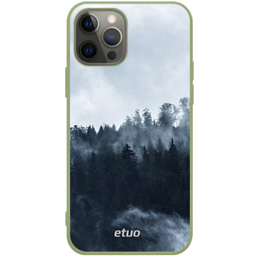 Phone case - casey Soft Flex Design - Natural - Mountain forest - khaki