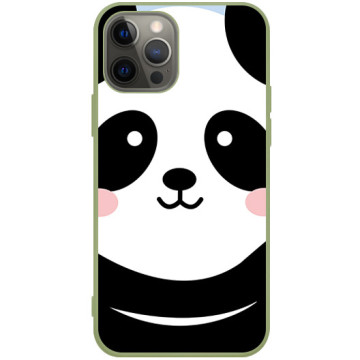 Phone case - casey Soft Flex Design - Panda - Big panda - khaki