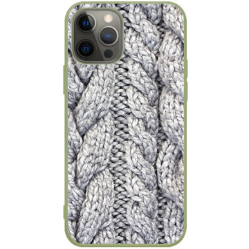 Phone case - casey Soft Flex Design - Winter - Thick sweater - khaki